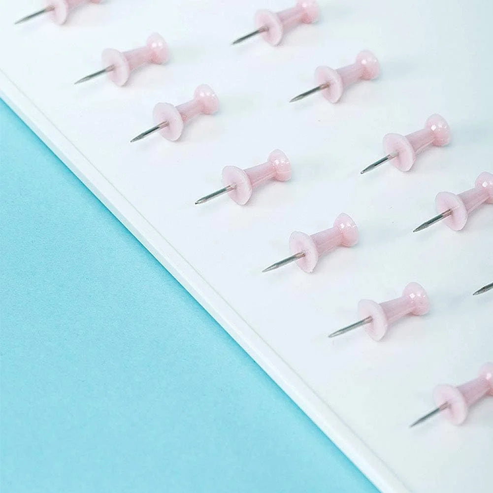 Pink Office Metal Paper Clips Binder Set For Office, School