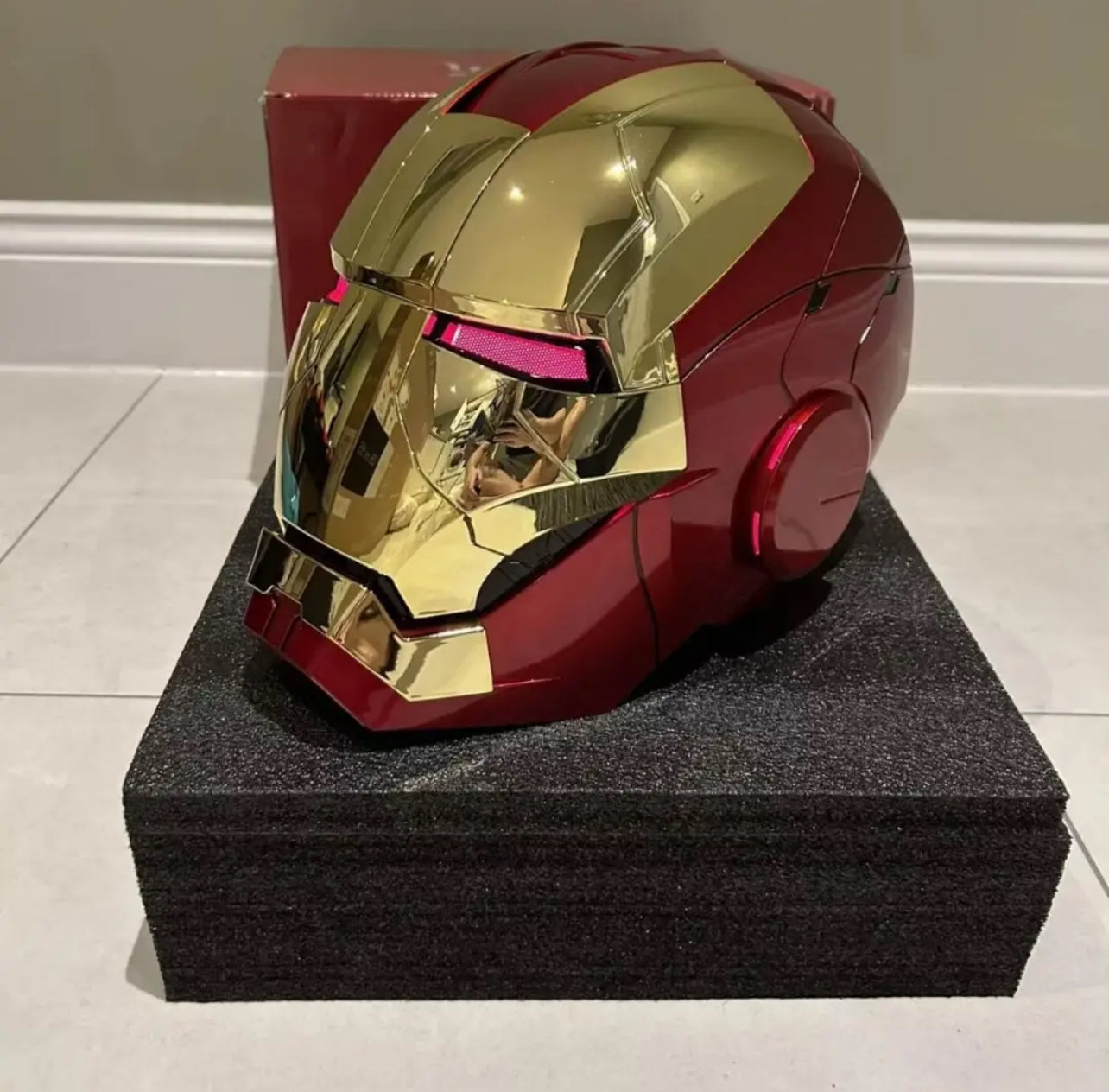 Marvel Legends Series Iron Man Electronic Helmet Multicolor